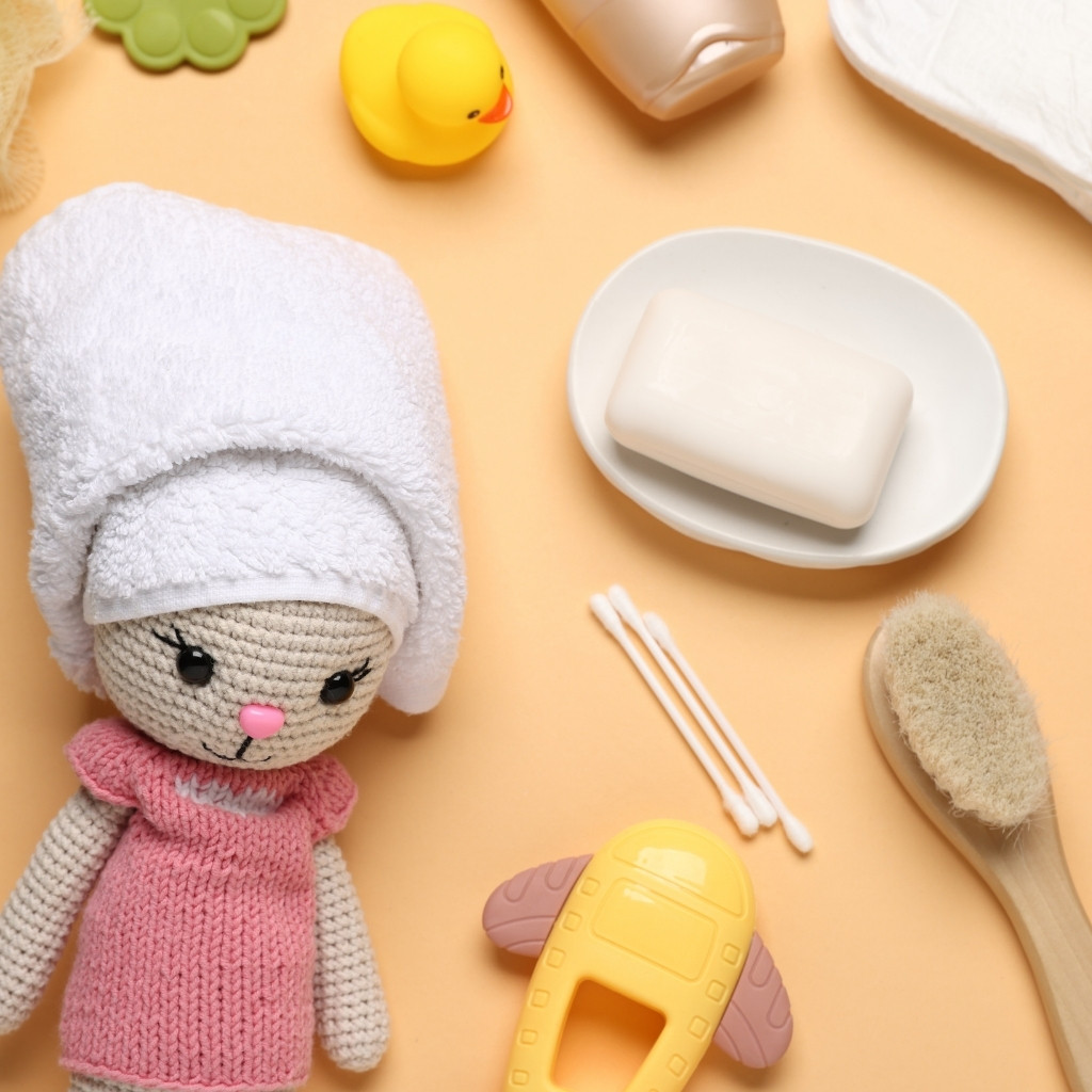 Baby bath toiletries